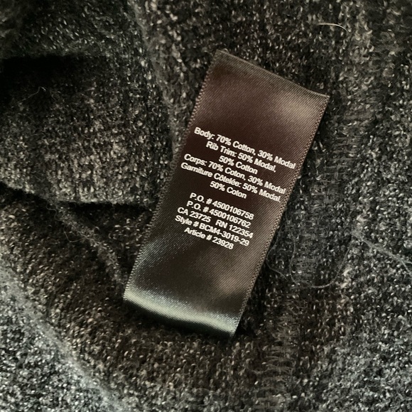 Aritzia Wilfred Diderot Sweater Open-Front Cocoon Cardigan Space Dye Black Small - Picture 14 of 16